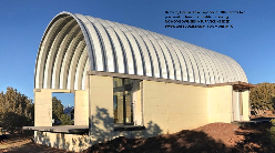 Quonset hut on stem wall